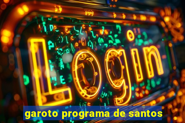 garoto programa de santos